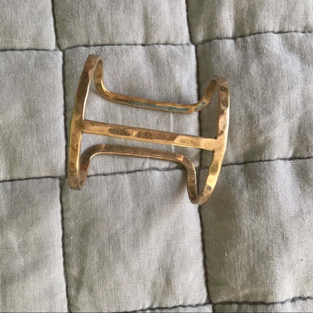 Lucky Brand Plated Gold Cuff Bracelet